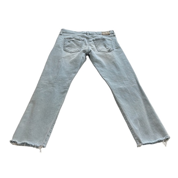 AG | Adriano Goldschmied Light Wash Distressed Ex Boyfriend Slim Jeans - Size 27 - Picture 3 of 15